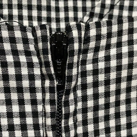 ModCloth Rock Steady Black Gingham Retro Fit and Flare Dress, Small - Picture 10 of 13